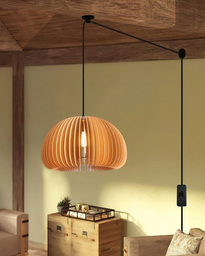 Wooden Pumpkin Swag Lights - Image 4