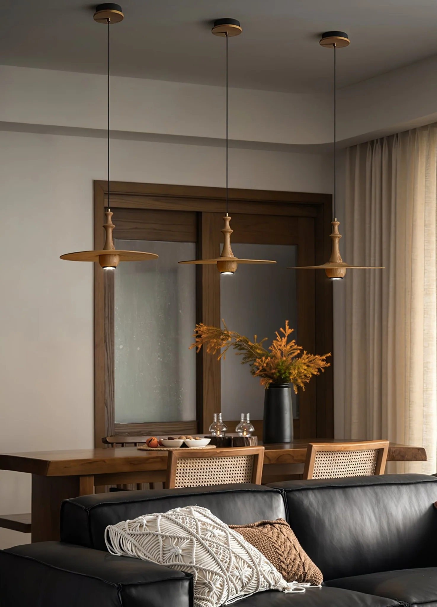 Wooden Spin Pendant Light - Image 21