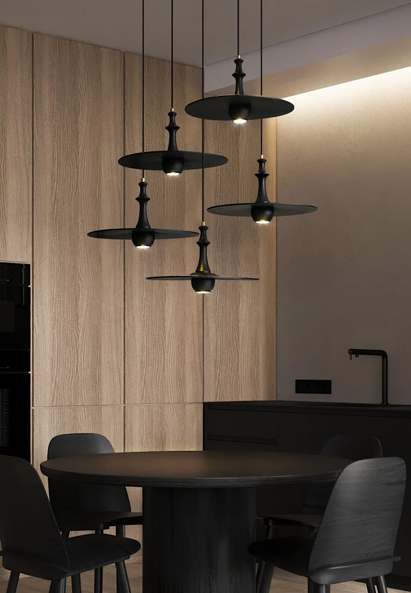 Wooden Spin Pendant Light - Image 6