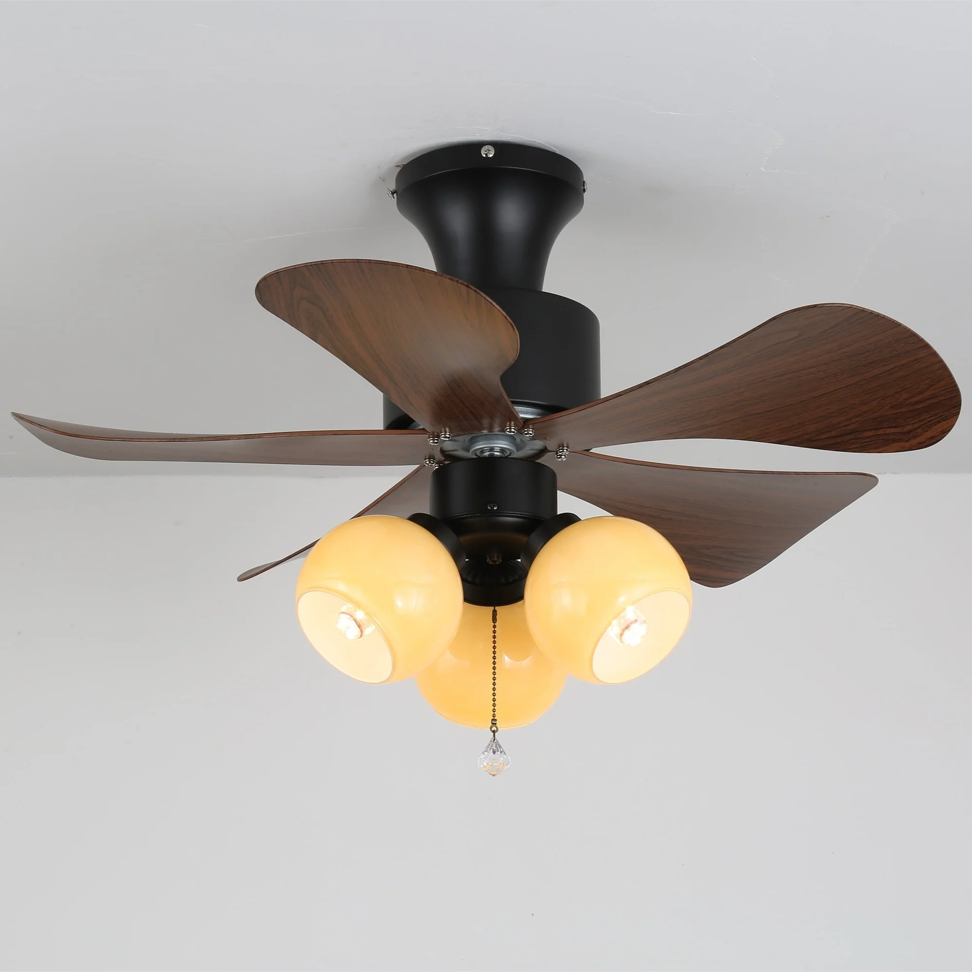Woodgrain Charm Ceiling Fan Light - Image 2