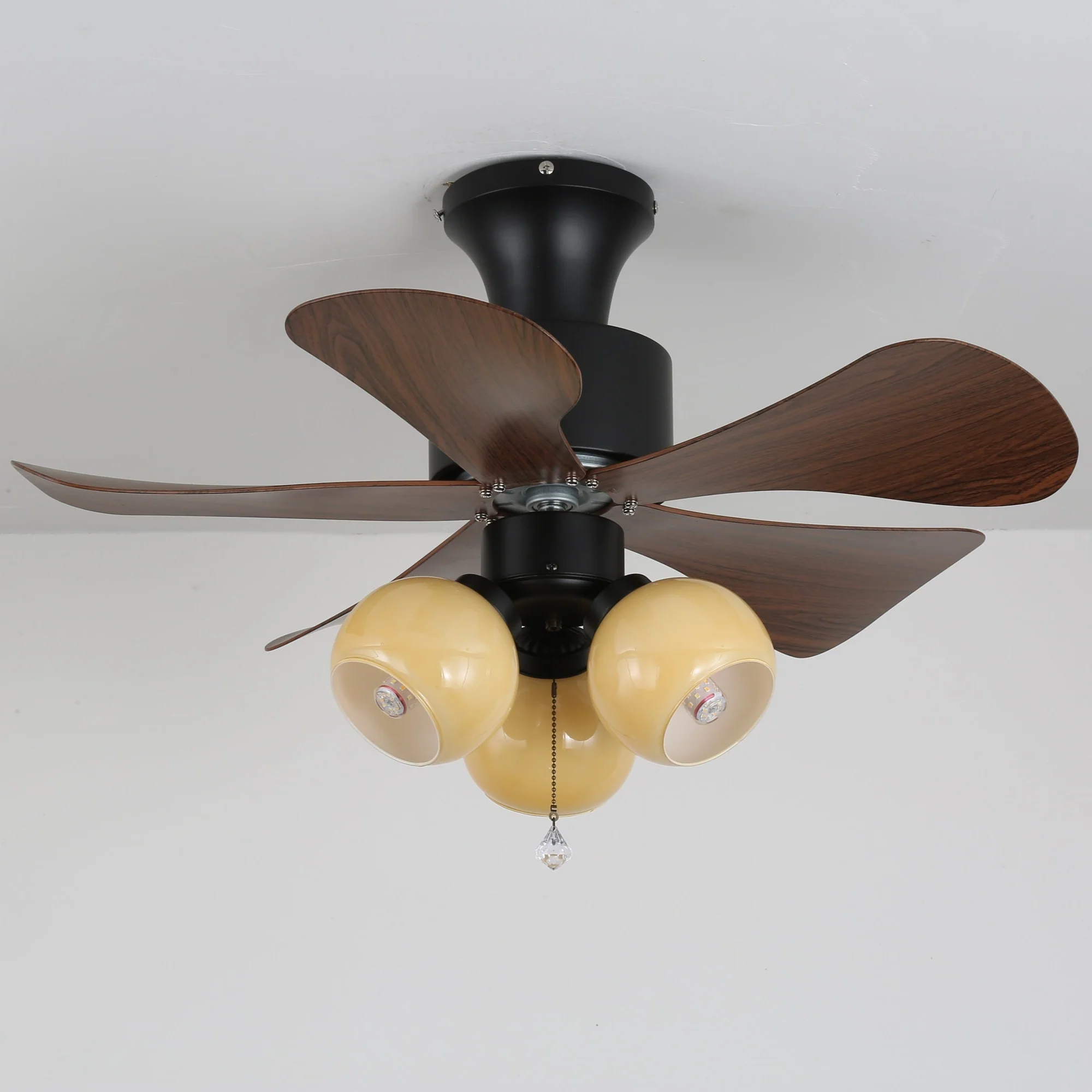Woodgrain Charm Ceiling Fan Light - Image 4
