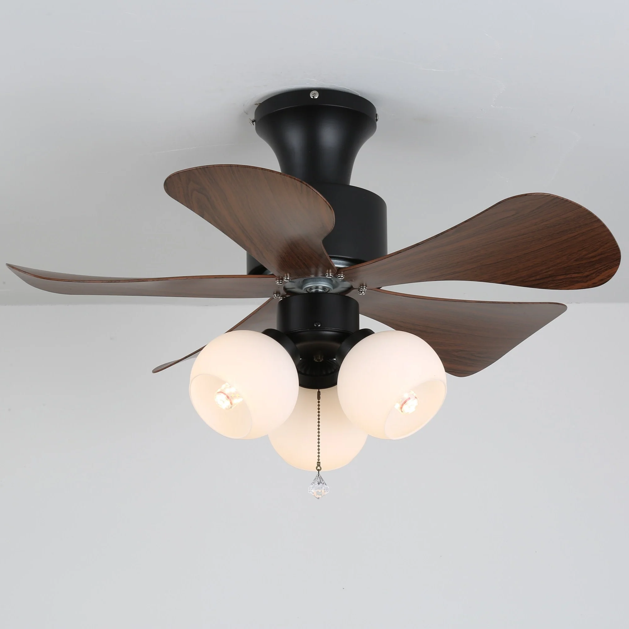 Woodgrain Charm Ceiling Fan Light - Image 5