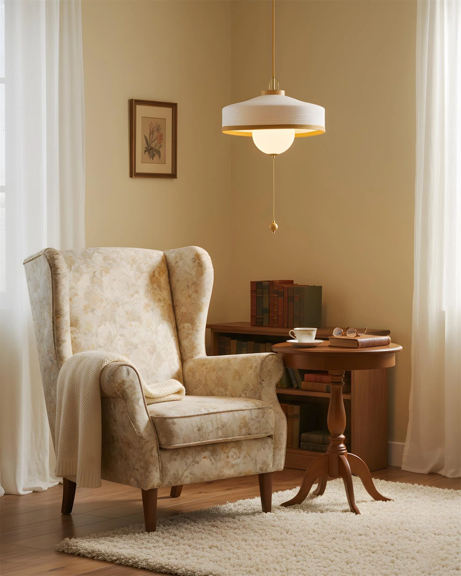 Woven Drum Globe Pendant Lamp - Image 14