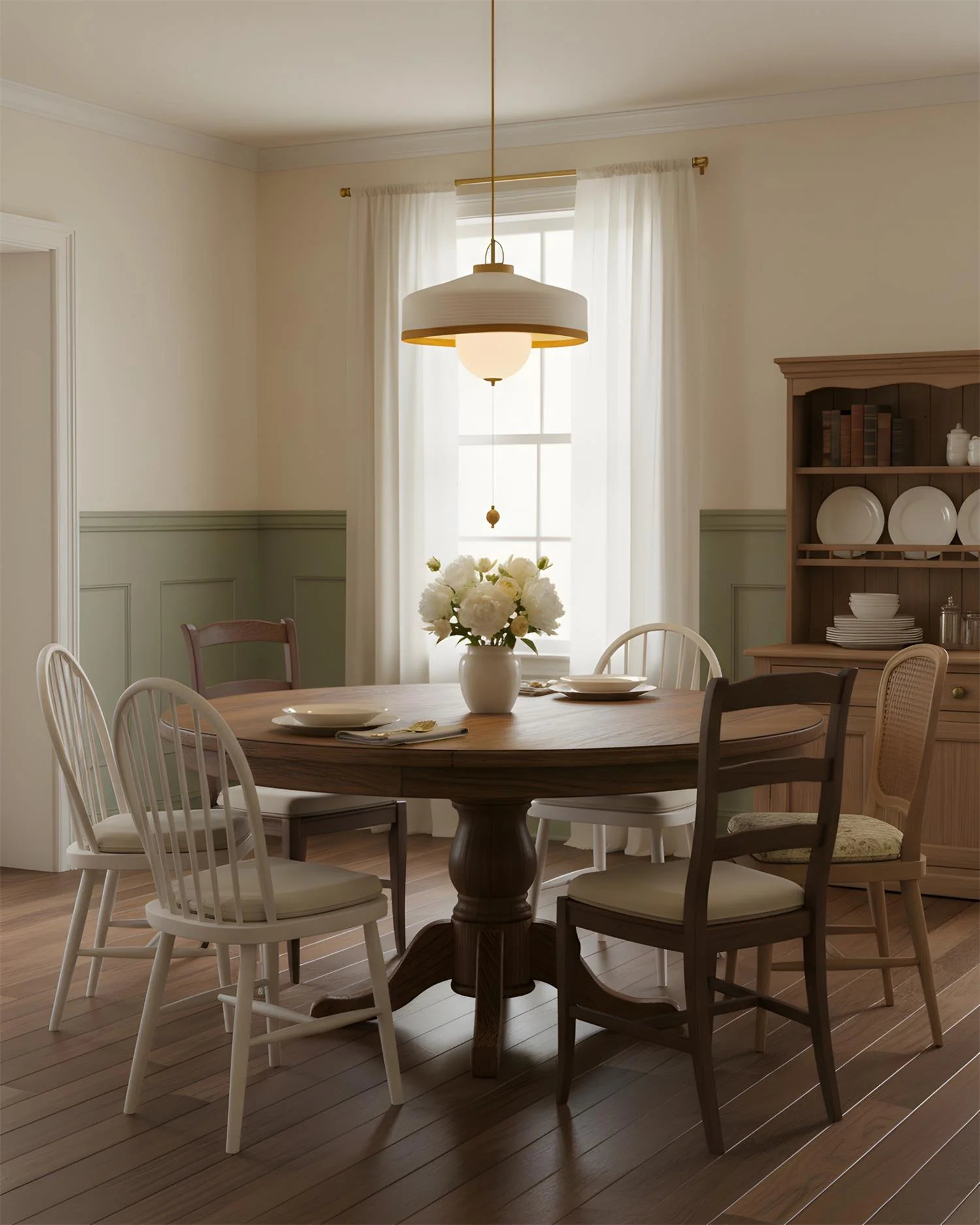 Woven Drum Globe Pendant Lamp - Image 6