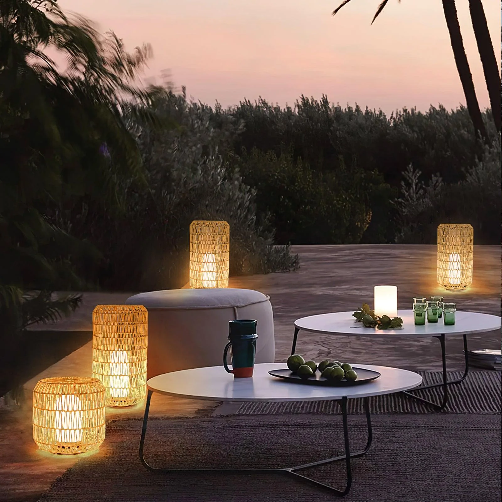 Woven Rattan Outdoor Lamp - Image 37