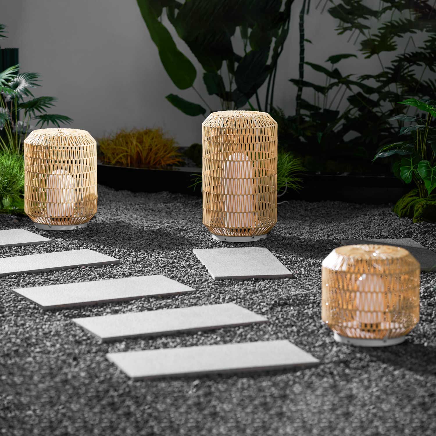 Woven Rattan Outdoor Lamp - Image 65