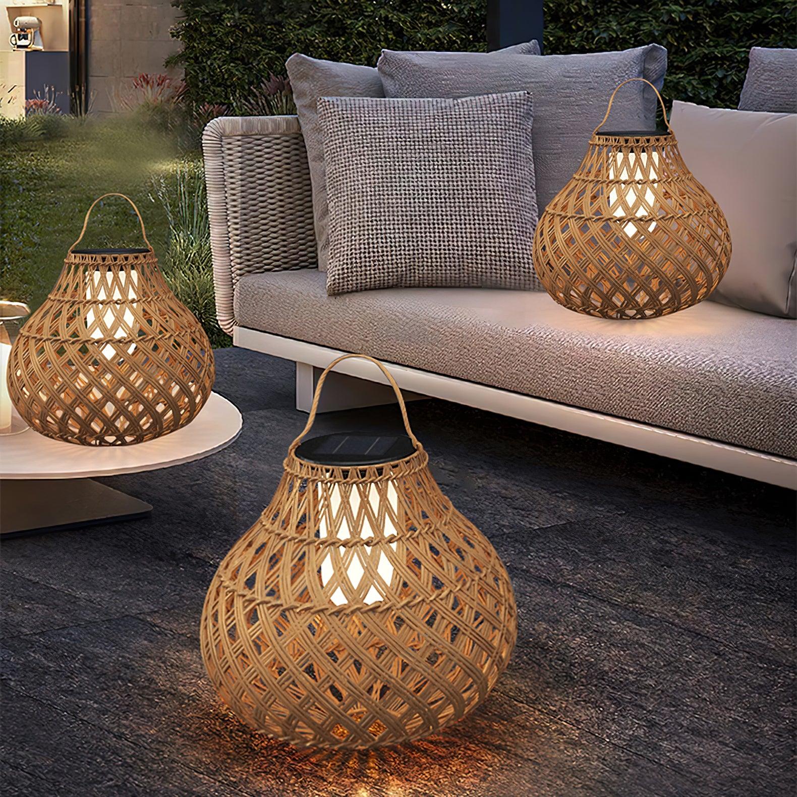 Woven Sphere Lantern Outdoor Lamp - Image 12