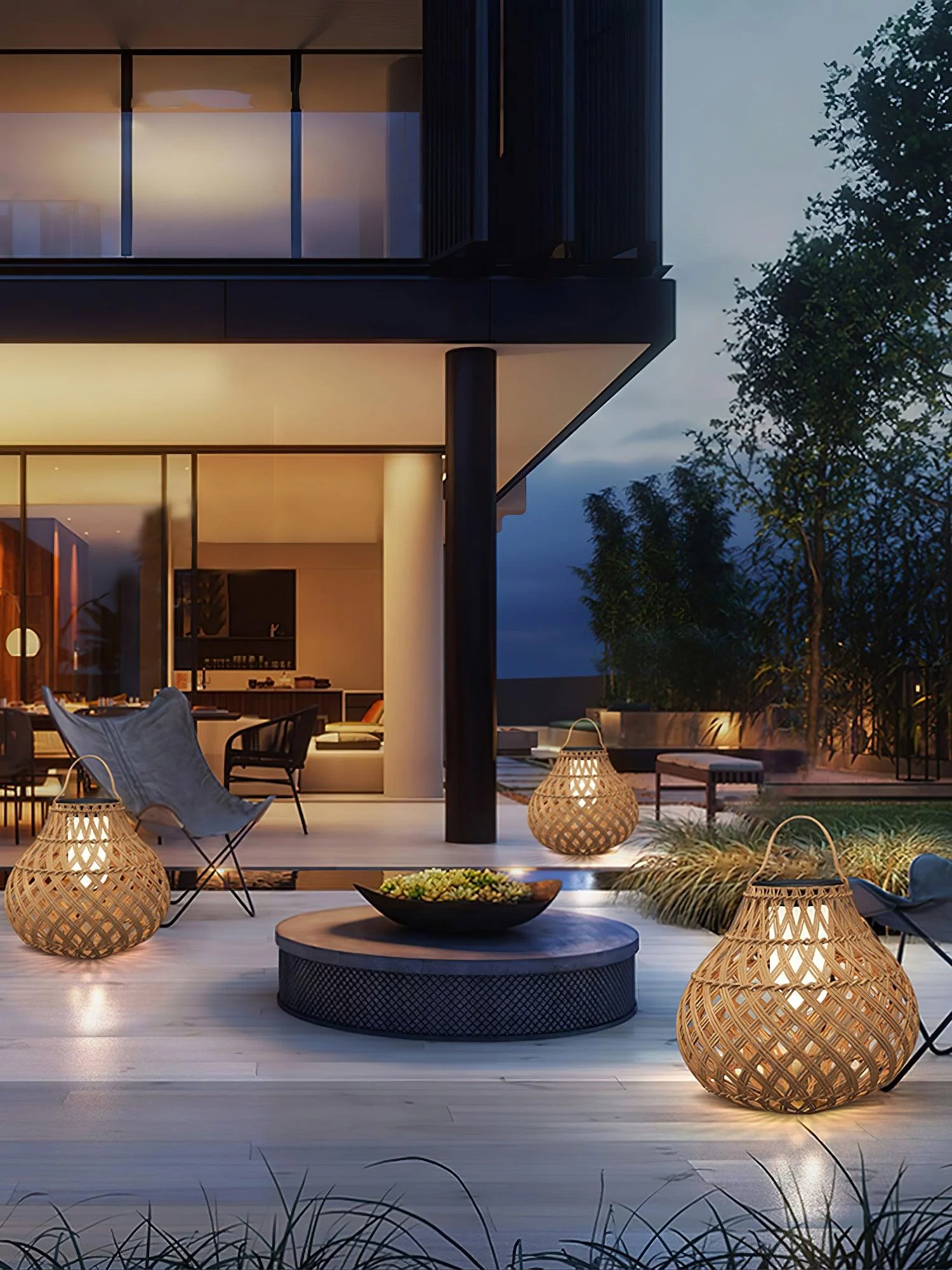 Woven Sphere Lantern Outdoor Lamp - Image 23