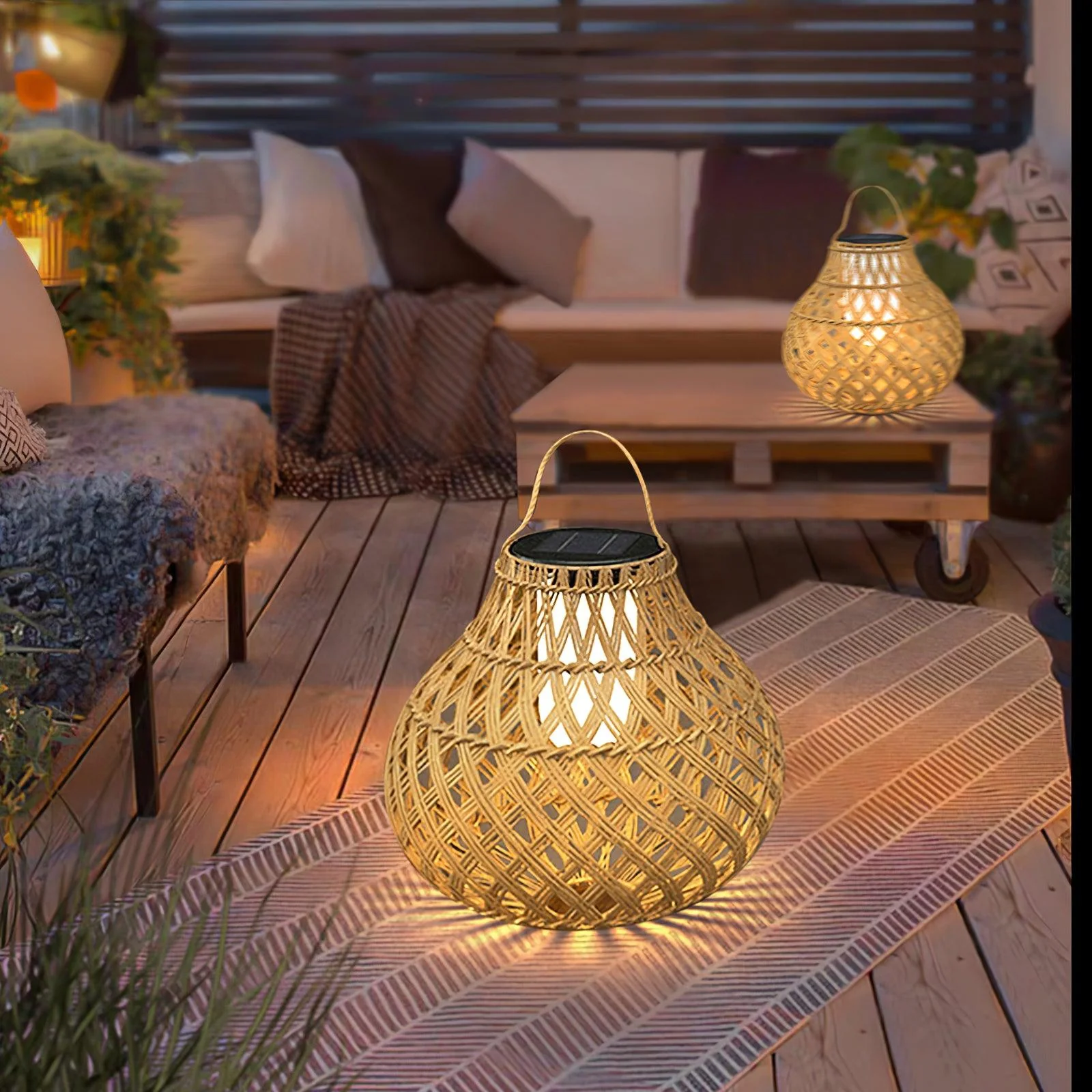 Woven Sphere Lantern Outdoor Lamp - Image 24
