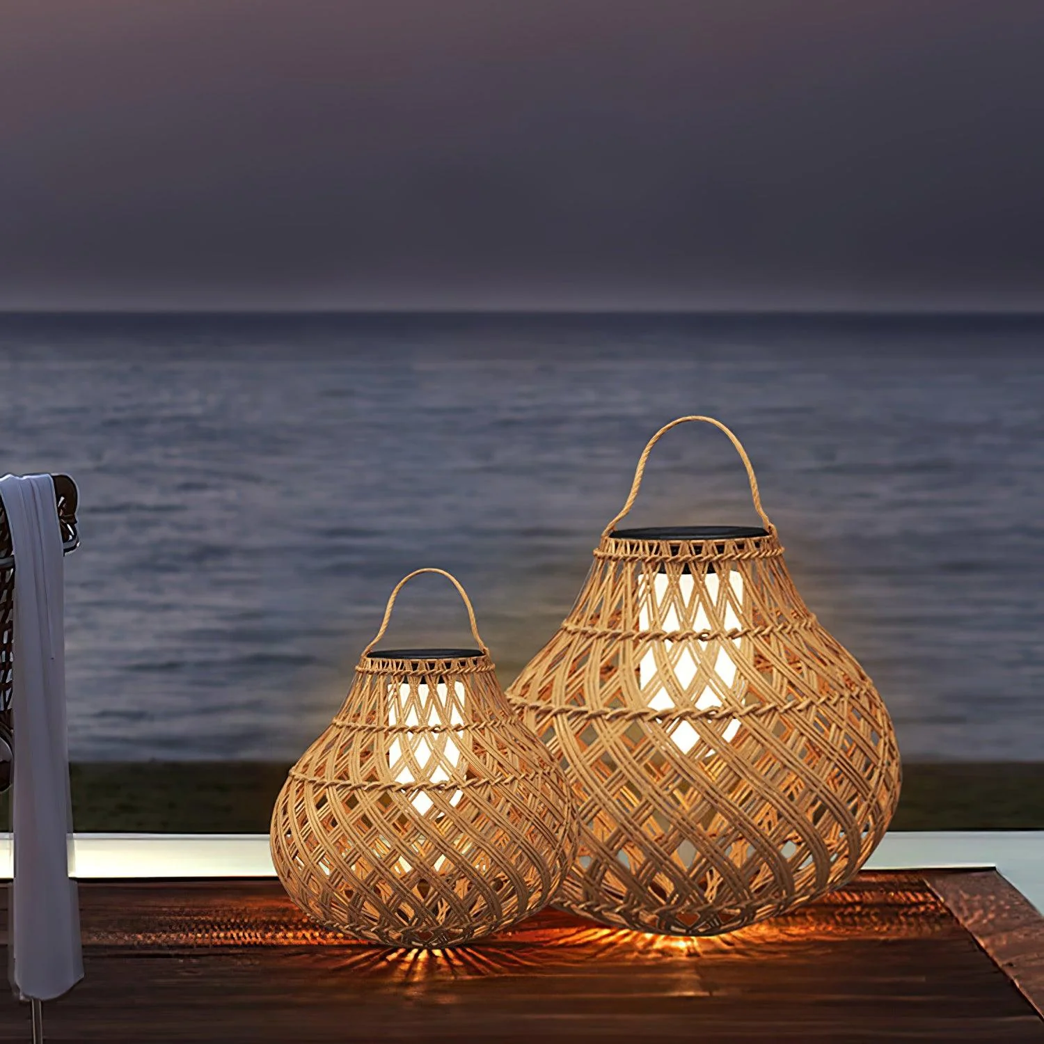Woven Sphere Lantern Outdoor Lamp - Image 30