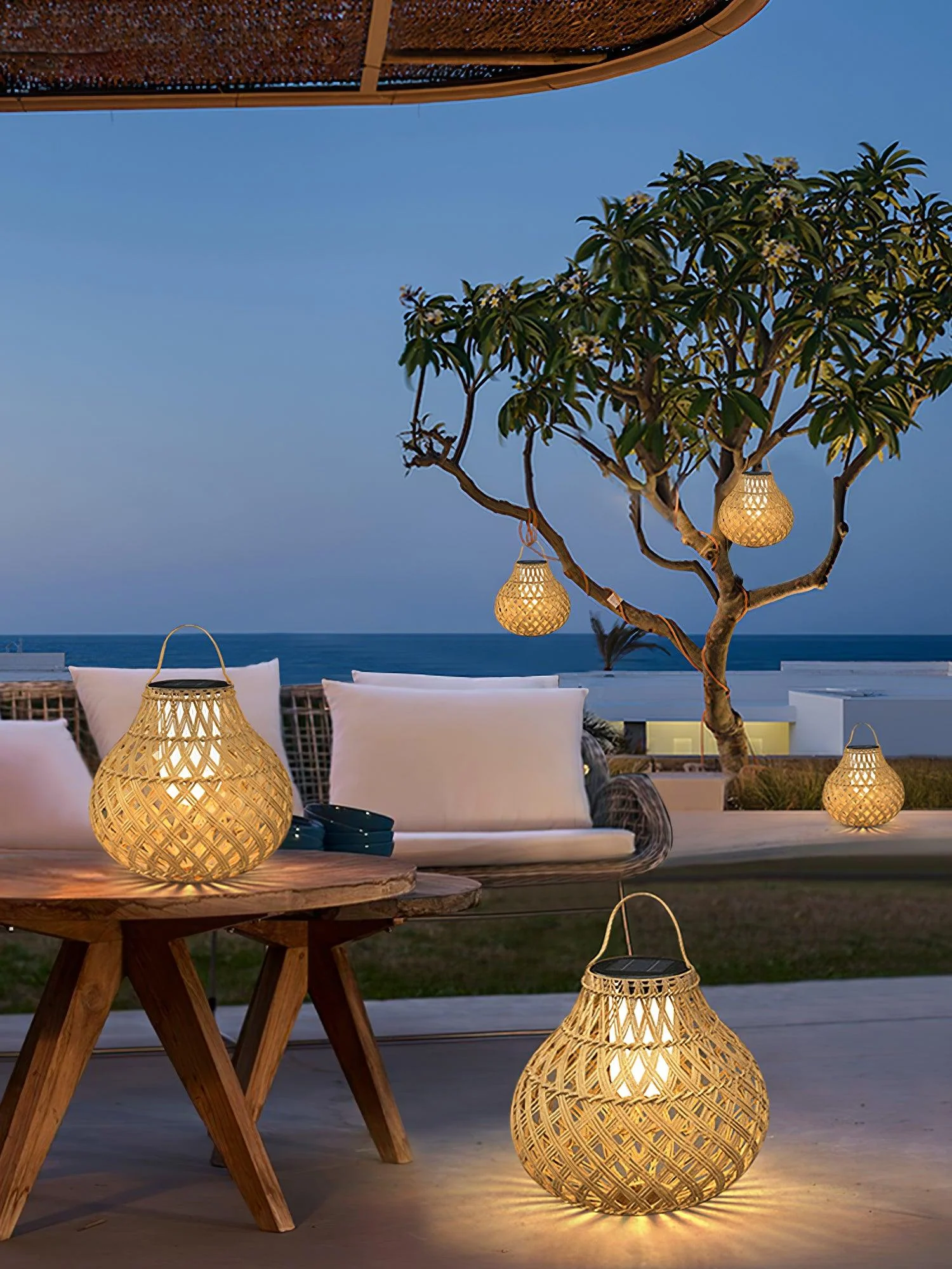 Woven Sphere Lantern Outdoor Lamp - Image 33