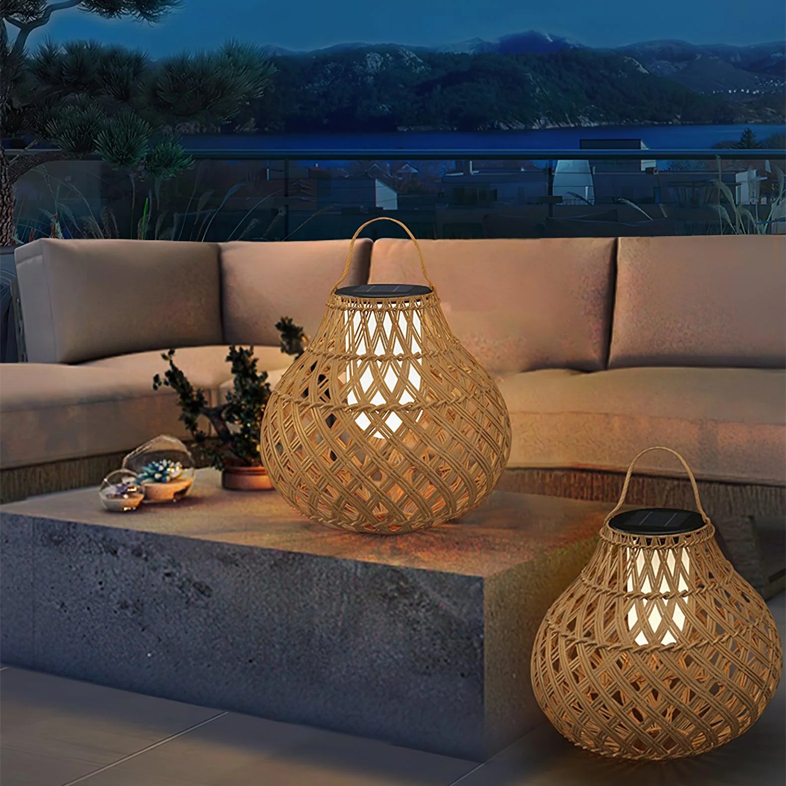Woven Sphere Lantern Outdoor Lamp - Image 36