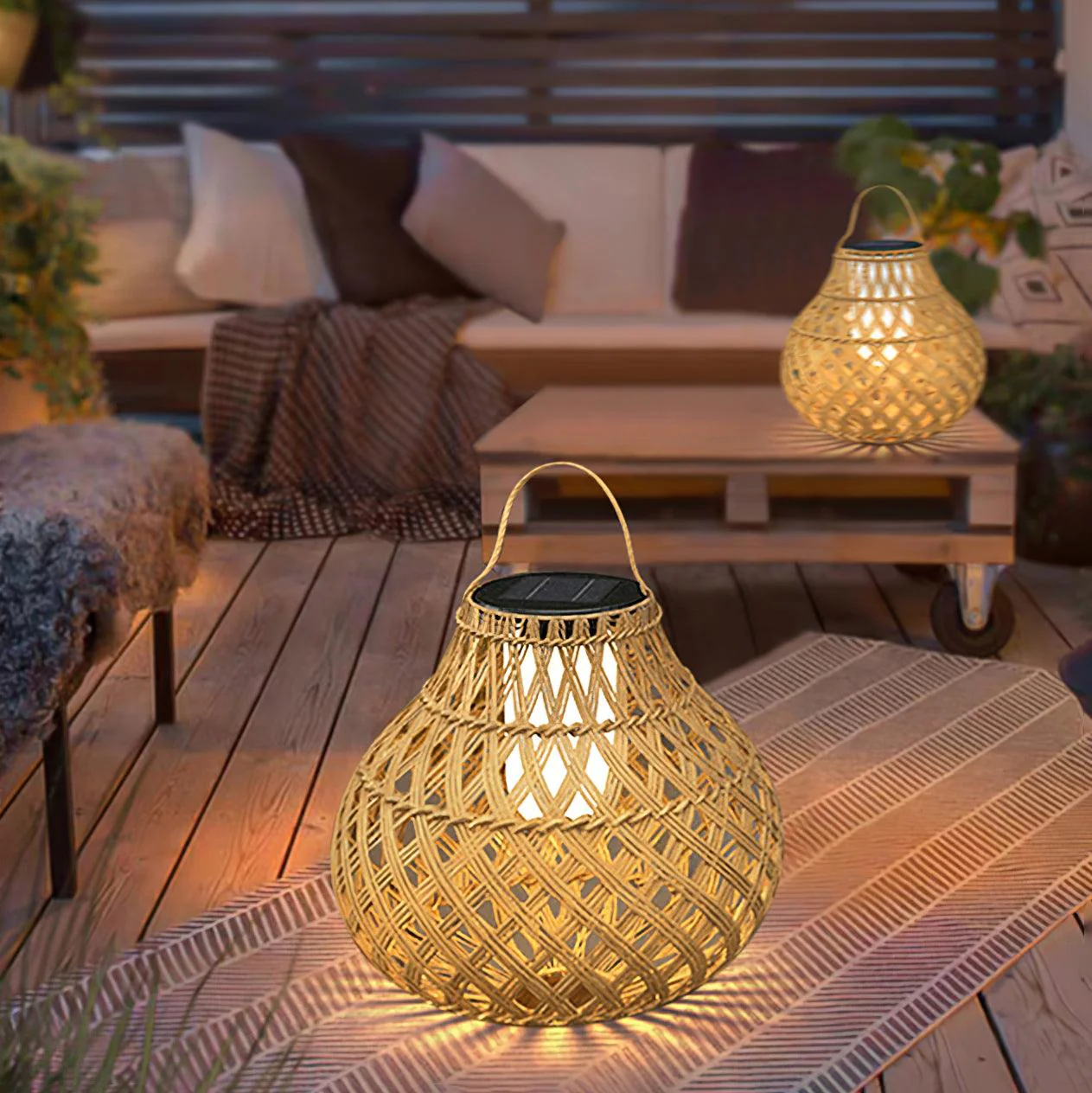 Woven Sphere Lantern Outdoor Lamp - Image 38