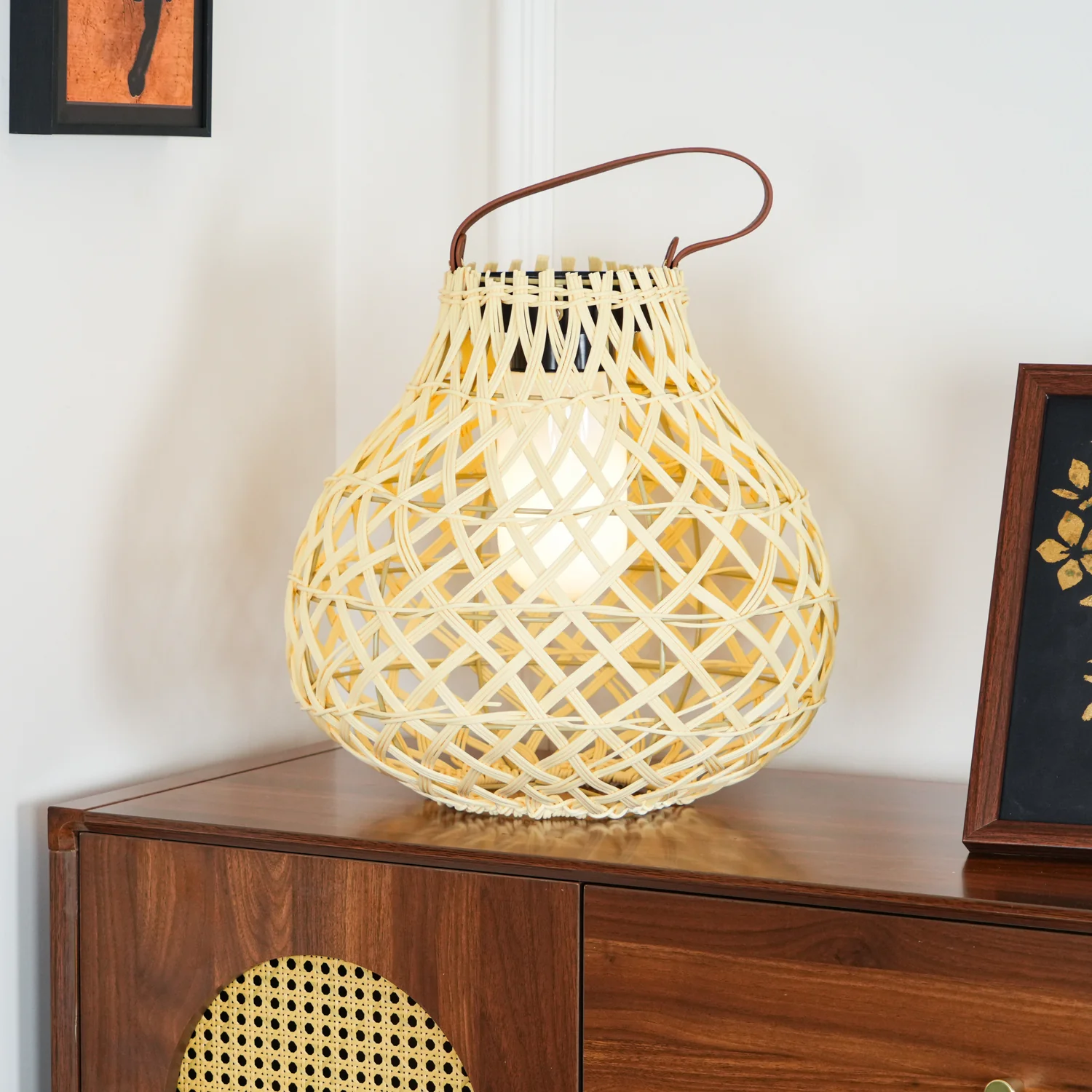 Woven Sphere Lantern Outdoor Lamp - Image 6