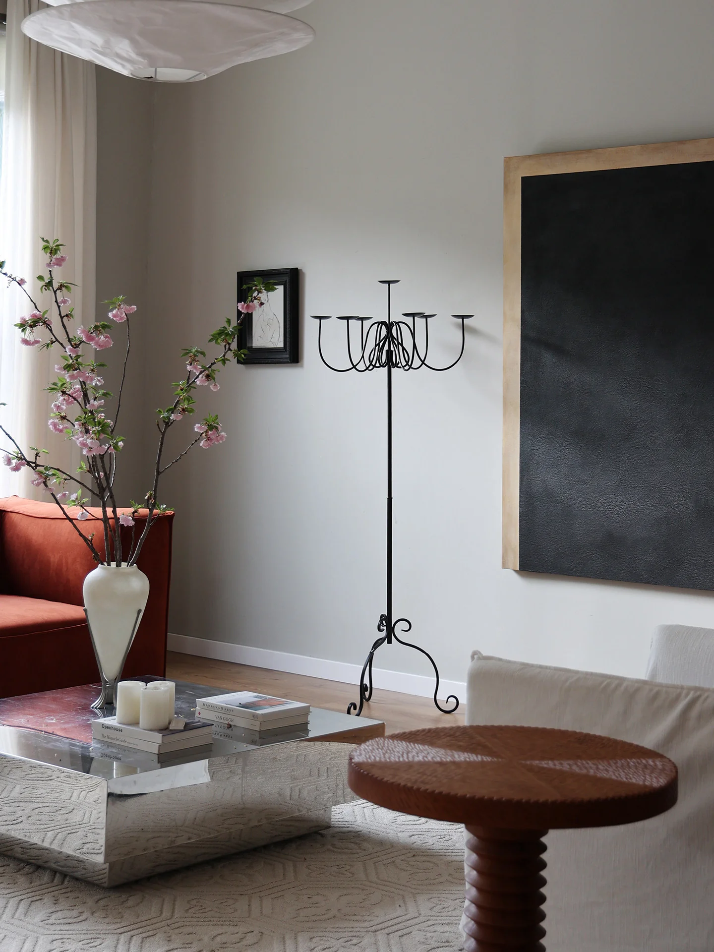 Wrought Iron Floor Candelabra - Image 7