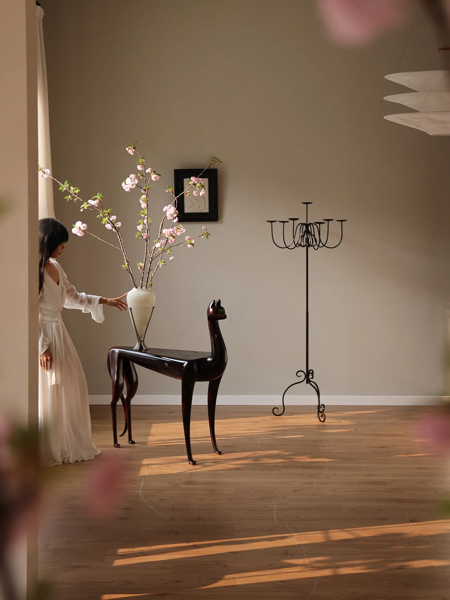 Wrought Iron Floor Candelabra - Image 9