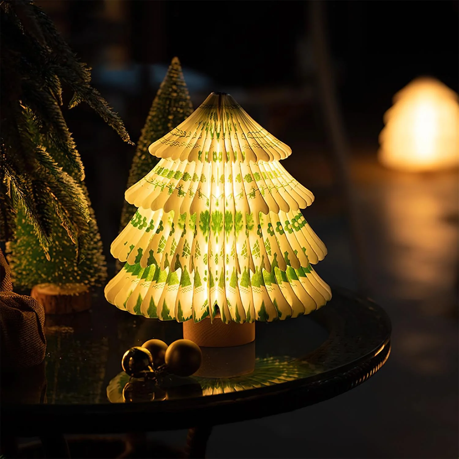 Xmas Tree Fold Table Lamp - Image 6