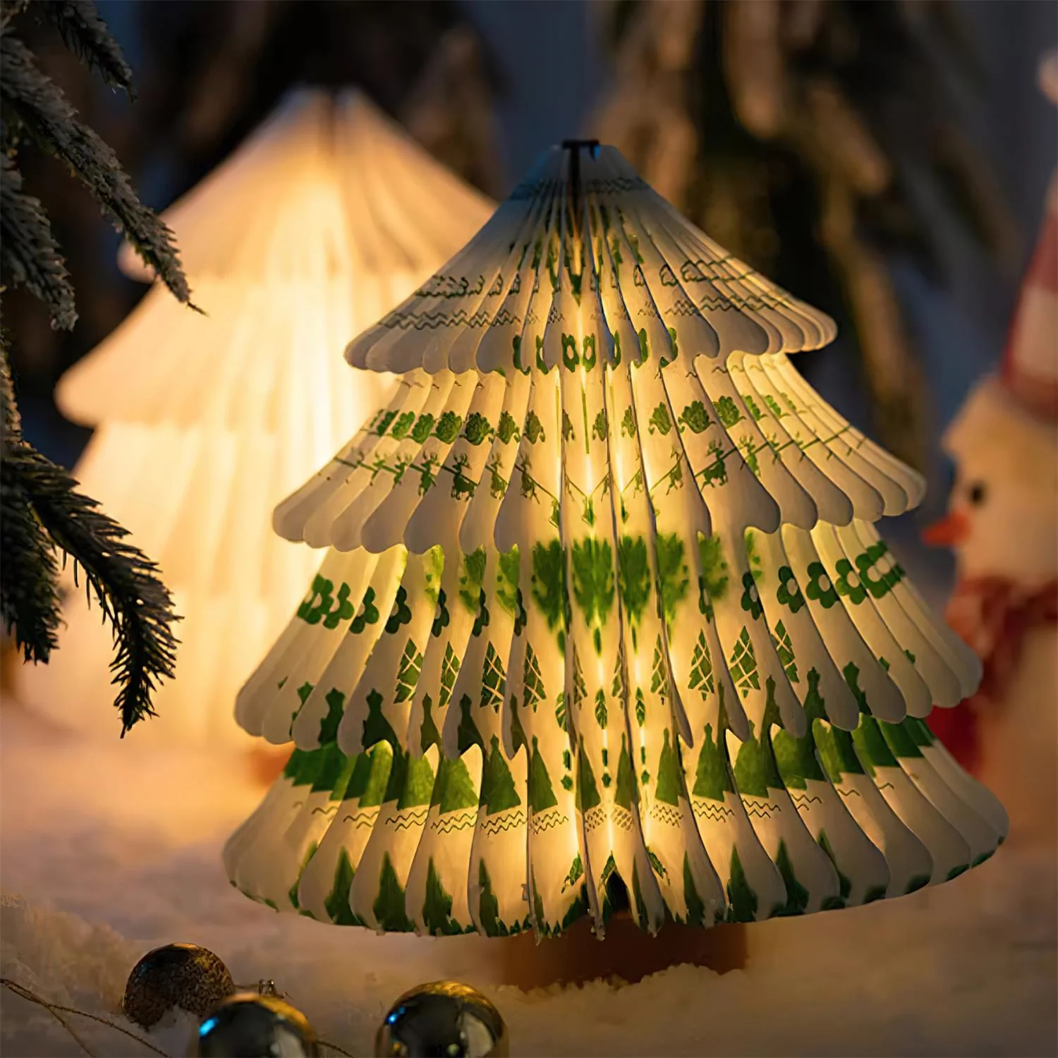 Xmas Tree Fold Table Lamp - Image 7
