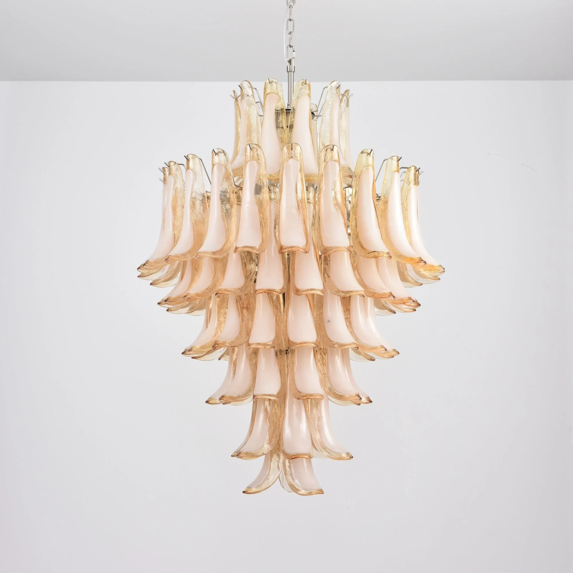 Amber Cloud Murano Glass Petals Chandelier - Image 6