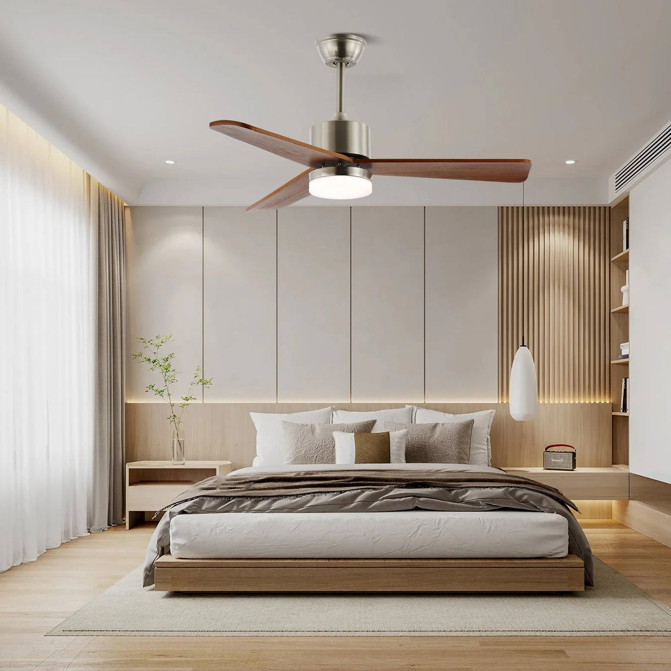 Zephyr Wooden 42"/52" Ceiling Fan Light - Image 3